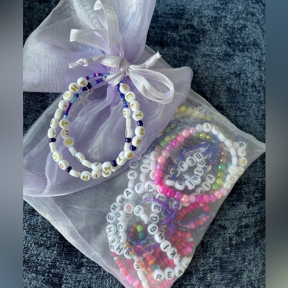 50-Pack Taylor Swift Friendship Bracelets for Trading at Eras Concerts